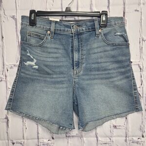Signature Levi Strauss Womens Sz 8/W29 Denim Stretch Mid Rise Bermuda Shorts NEW